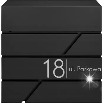 Poštovní schránka MODERNÍ POŠTOVNÍ SCHRÁNKA ČERNÁ + VZOR