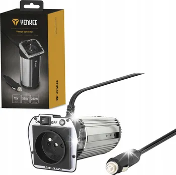Měnič napětí YENKEE Měnič Napětí max automobilová 280W 12V/240V