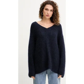 Dámský svetr Vlněný svetr Pinko dámský, tmavomodrá barva, 105564 A2S5 105564.A2S5 59X, vel. S