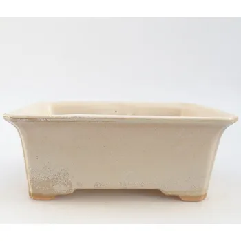 Květináč Keramická bonsai miska 18 x 14 x 7 cm béžová