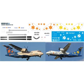 Plastikový model Obtisky ATR-42 IsrAir - PAS-Decals ATR42002