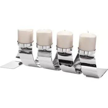 Adventní luxusní svícen Fink TWISTER z ušlechtilé oceli