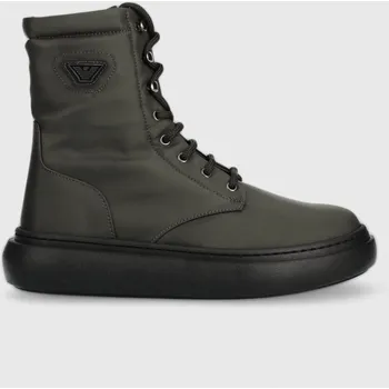 Dívčí zimní obuv Dětské zimní boty Emporio Armani zelená barva XYN010.XOT83 87X, EUR 36