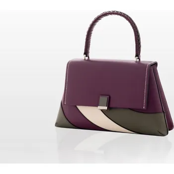 Kabelka CROMIA ELITE kožená kabelka - třešňovo-bordová