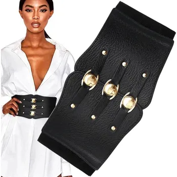 Opasek Dámský elastický opasek Soniaricus černý 70 cm