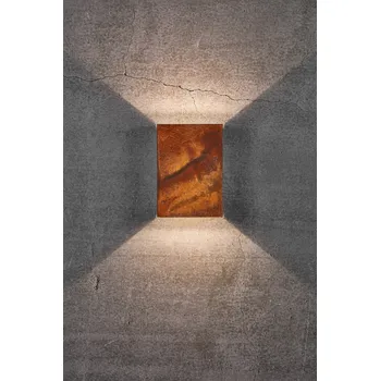 Nástěnné svítidlo NORDLUX venkovní nástěnné svítidlo Fold 15 2x5W LED kortenová ocel čirá 2019051038