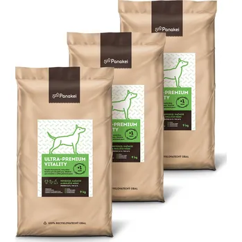 Krmivo pro psa Panakei Granule pro psy VITALITY Příchuť: Hovězí+Kachna+Králik 27kg