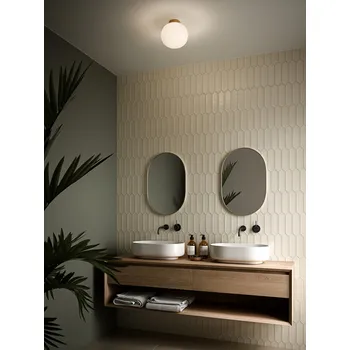 NORDLUX stropní svítidlo Alton 25W E27 mosaz opál 2010506001