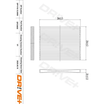 Ventilátor topení a klimatizace Kabinový filtr Dr!ve+ DP1110.12.0055