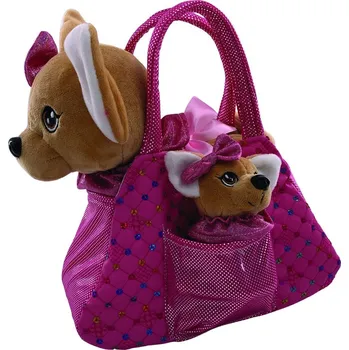 plyšák Sparkys Plyšákov taška s čivavou a štěňátkem