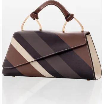 Kabelka CROMIA PETIT DARSENA kožená kabelka – mandlová-hnědá