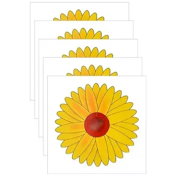 Okenní mucholapka Growix (5 ks) – Diskrétní lapač s potiskem Žlutá květina