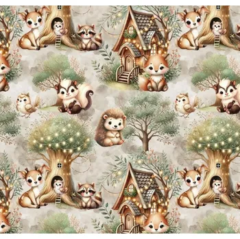 Teplákovina nepočesaná- Zvířátka v lese