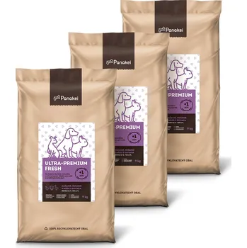 Krmivo pro psa Panakei Granule pro psy lisované za studena Kachna+Husa+Divočák 27kg