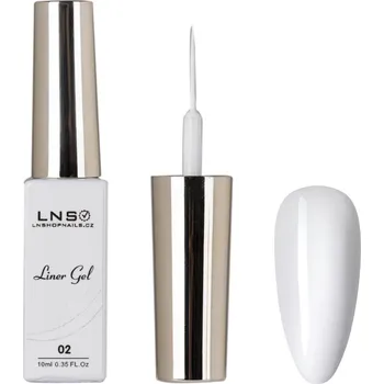 Lak na nehty LNS UV/LED Gel LINER White 10ml