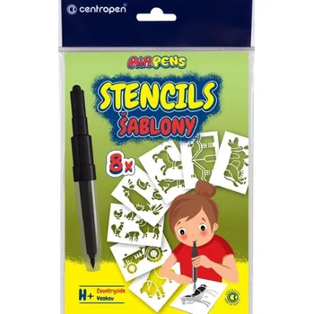 omalovánky Centropen šablony k foukacím fixům 9996 H+ farma