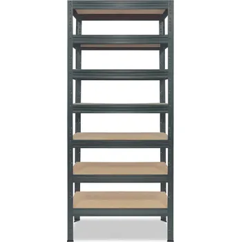 regál meets-ecommerce UG Kovový dílenský regál 230x80x45, 4-7 polic Povrchová úprava: pozink, počet polic: 7 polic