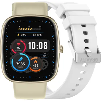 Chytré hodinky SMARTWATCH UNISEX GRAVITY GT18-1 - VOLÁNÍ BLUETOOTH, DODATEČNÝ PÁSEK (sg036a) Barva (Varianta): tay-56212-uniw