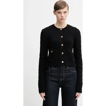 Dámský svetr Vlněný kardigan Polo Ralph Lauren 211978312 černá 99X, vel. M