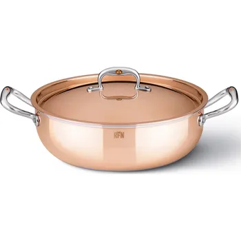 Hrnec Nízký kastrol CON CLASSE 24 cm, měď, Ruffoni