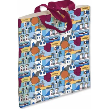 Kosmetická taška ATP – vysoká taška řecké ostrovy LINE COLLAGE