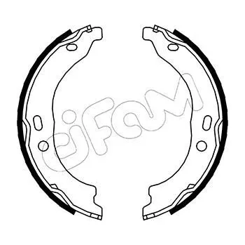 Brzdová čelist Sada brzdových čelistí, parkovací brzda CIFAM 153-094