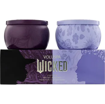 Svíčka Voluspa – Dárková sada mini svíček For Good: Palo Santo Spells & Cherry Blossom Bubble, Wicked