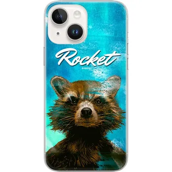 Pouzdro na mobilní telefon Kryt MARVEL pro Apple iPhone 14 - Strážci Galaxie - Rocket - gumový