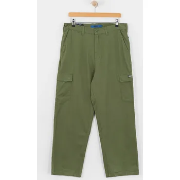 Pánské kalhoty DC Worker Baggy Chino Cargo (bronze green) 33X34, zelená