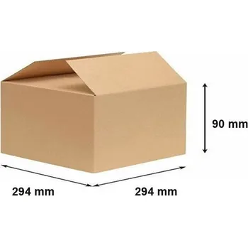 Obalový materiál Kartonová krabice 300×300×100 mm 3VVL vnější rozměr