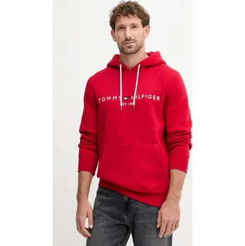 Pánská mikina Mikina Tommy Hilfiger MW0MW11599 červená 33C, vel. M