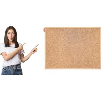 Obraz Korková nástěnka MEMOBE, dřevěný rám, 60x40 cm