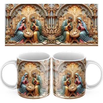 Keramický hrníček Ježíšek - Červená