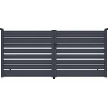 Brána G21 Reno 350x158 cm dvoukřídlá, antracitová