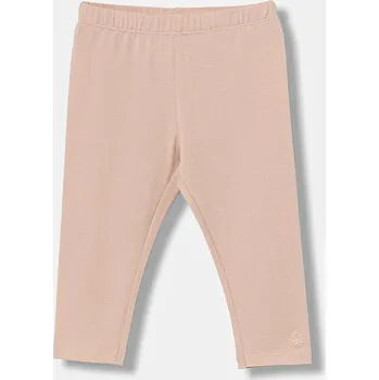 Dětské legíny United Colors of Benetton 3MT1GF01L.P.Season.9BYA béžová 02X, vel. 90