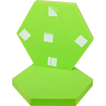 Obraz Hexagon JASNÁ ZELEŇ Panel 5 cm Samolepicí Dekorace Interiéru Moderní