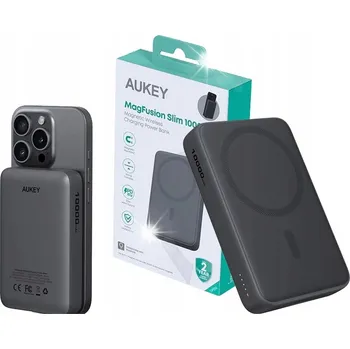 Powerbanka AUKEY PB-MS04 Šedá Qi2 MagSafe Powerbanka 10000mAh 20W PD