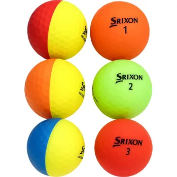 Golfový míček Golfové míčky Srixon barevné Barva: Matný barevný, Opotřebení: Vysoká kvalita (Třída B)