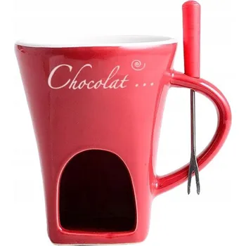 Hrneček na fondue, ohřívač másla, hrnec na rozpouštění čokolády