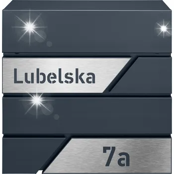 Poštovní schránka MODERNÍ POŠTOVNÍ SCHRÁNKA ANTRACIT S GRAVÍROVANOU ADRESOU