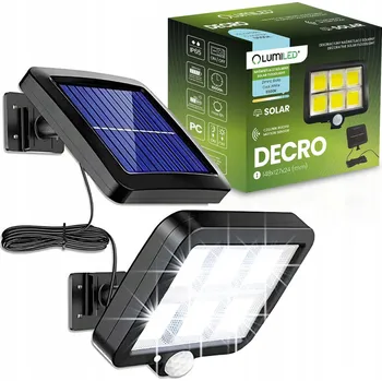 Solární LED lampa pouliční Lumiled 5 W, reflektor