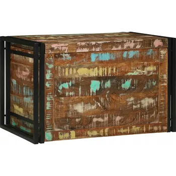 Úložný box Úložný box 80 x 50 x 50 cm z recyklovaného dřeva