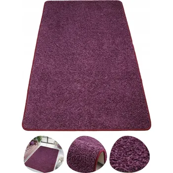 Koberec KOBEREC MĚKKÝ CHLUPATÝ SHAGGY FIALOVÝ DO OBÝVÁKU, LOŽNICE TAMPA 100x150 cm