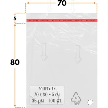 Obraz Mikroténové sáčky 70x80+8 cm polyetylenové s lepicí páskou