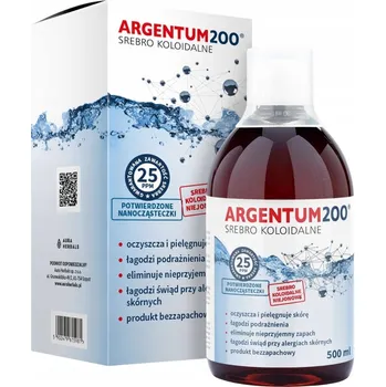 AURA HERBALS Koloidní Stříbro 25 ppm, Argentum200, tonikum 500 ml