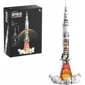 ostatní stavebnice Hračka STEM Raketa ke složení 800 s LED diodami Stavebnice