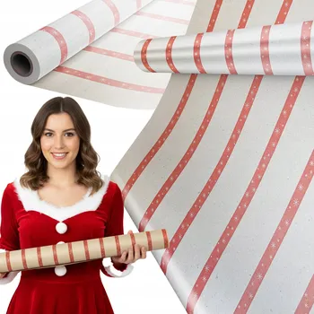 Balící papír DÁRKOVÝ BALICÍ PAPÍR 25 M MEGAROLE VÁNOČNÍ NA BALÍČKY OZDOBNÝ