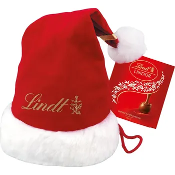 Čepice Lindt Santa čepice plná pralinek 175g