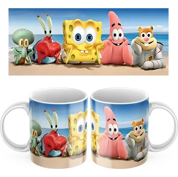 Keramický hrníček Spongebob a Přátelé - Červená