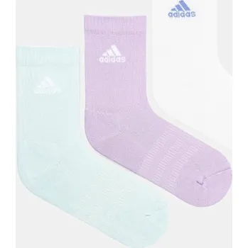 Pánská móda Ponožky adidas 3-pack JW2740 fialová 04X, vel. 40/42